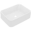 vidaXL Lavandino Luxury Lavello per Bagno Lavabo per Toilette Sanitari Prodotti per Bagno Vaschetta Bianco Opaco 41x30x12 cm in Ceramica