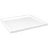 vidaXL Piatto Doccia in ABS Rettangolare Bianco 80x90 cm