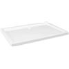 vidaXL Piatto Doccia in ABS Rettangolare Bianco 70x100 cm
