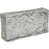 Fuchs Design Crystal Collection Rock - Mattone in vetro trasparente, ca. 20 x 10 x 5 cm
