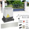 Monucep Trasmissione per porta scorrevole 550W 1200kg per garage, set di trasmissione per porta scorrevole con telecomandi e funzione di chiusura automatica, trasmissione automatica per cancello a