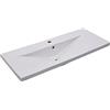 vidaXL Inbouwwastafel 101x39,5x18,5 cm keramiek wit
