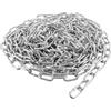 JMIATRY Catena in acciaio inox 304, lunghezza 10 m, maglie resistenti da 4 mm, in acciaio zincato saldato, per cancelli di recinzione, porte del garage, catene a battente e serratura di sicurezza per