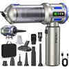 Yomile Aspirabriciole Senza Fili, 27000PA 4 in 1 Aspirapolvere per Auto Portatile,Aspiratore e Soffiatore con Motore Brushless Mini Aspirabriciole Senza Fili Potente per Auto Casa