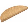 vidaXL Trapmatten zelfklevend 15 st sisal-look 56x17x3 cm sisalkleurig