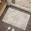 PureCozy Zerbino Ingresso Interno Tappeto Beige 60x90cm Vintage Antiscivolo Lavabile in Lavatrice Camera da Letto Office Piccolo Carpet Cameretta Tappeti Morbido Pelo Corto Rug