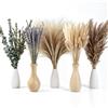 Minnhua 162PCS Bouquet di Pampas Grass Essiccato Fiori Secchi Decorativi