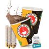 Commerline 1000 Pezzi Tazze da caffè da 8 oz/200 ml | tazze di carta da caffe to go | cartone dura monouso | bicchieri usa e getta per caffè/tè