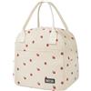 Moyad Borsa Termica 10L Impermeabile Borsa Porta Pranzo Termico Frigo Portatile da Viaggio Picnic Campeggio All'aperto, Fragole Bianco Sporco