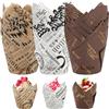 TOSAVGA 150 pirottini di carta per muffin, muffin, muffin, pirottini per muffin, tulipani, pirottini da forno, pirottini per muffin, cupcake, pirottini per cupcake, tulipani, per feste e matrimoni