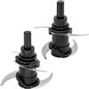 AUMUA 2 Pezzi Parti di Ricambio Lama Impilate per Ninja Tritatutto Professionale NJ1002UKBK, 200 W, Ricambio Frullatore a Lama Estrattore, Accessori per Mini Robot da Cucina da 500 ml