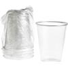 Generico Bicchiere Carta bianca riciclabile imbustato singolarmente bicchieri imbustati per b&b hotel ospiti bagni VARI STOCK IN OFFERTA (100 pezzi trasparenti da 200ml)