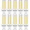RANBOO G9 LED 9W equivalenti a 75W, Bianco Freddo 6000K 750LM, Non-Dimmerabile, AC 220-240V, 360 Gradi Angolo del Fascio, Mini Ceramica Lampadina, 10 Pezzi