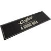 vidaXL Tappeto da Cucina Lavabile Testo Caffè 45x150 cm in Velluto