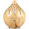 AiQInu Diffusore di Oli Essenziali, 160ml Diffusore di Aromi Umidificatore Ambiente Con LED a 7 colori, Ultrasuoni Aromaterapia Diffusore,Spegnimento automatico,Senza BPA