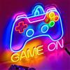 NELUX Scritta LED Gaming, Insegna Luminosa LED, Luci Scritte Neon Gamer | Luci LED Camera da Letto, Accessori Gaming Room Decor, Lampada Regalo Gamer Ragazzo, Luce Insegne Luminose Decorazioni Muro