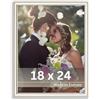 Victor cornice portafoto "David" argento 18x24 cm - profilo: 14 x 17 mm - vetro acrilico - design moderno - decorazione shabby chic