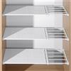 Generic Scaffale estensibile a tensione per armadio, telescopico regolabile, organizer portaoggetti, scaffale per armadio estensibile, divisore separatore, ripiani estensibili per camere da letto (30-40 x 42