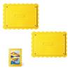 runyuanshuo Cornice 15x20 Magnetica, Cornice Foto in Acrilico con Bordo Ondulato Portafoto da Tavolo Giallo Doppio Vetro, Formato Verticale o Orizzontale 20x15 cm Giallo