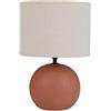 Decor Space Lampada da tavolo Irvin con base in ceramica h 32 cm (Terracotta)