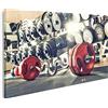 islandburner Quadri Moderni Peso in Palestra, Vicino Foto Orizzontale Stampa su Tela - Quadro Stampa su Tela Quadro EVC