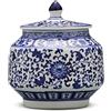 TIECHUINIUB Vasi in ceramica tradizionali cinesi Vaso di porcellana antico Vasi di fiori in ceramica Vaso di vaso blu e bianco del tempio China Ming Style-B