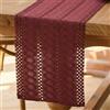 Avalune Runner Tavola Moderno Rosso Boho Rustico Runner da Tavolo Piccolo Stretto in Macramè Cotone e Lino Centro Tavola Centro Tavola Cucina per Interni Feste e Festività Matrimoni Festa 30x140 cm