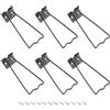 PATIKIL 6 Pezzi Supporto A Cavalletto 3.39 Supporto Posteriore Nero