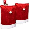 com-four® 2x fodere per sedie premium, Decorazioni natalizie per sedie