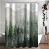 Lerores Tenda da doccia 90 x 200 cm, in tessuto antimuffa, orlo pesante, impermeabile, lavabile, in poliestere, 12 con occhielli e anelli, per bagno, vasca da bagno
