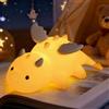 Euakee Luce Notturna a Forma di Drago, Lampada Notturna Bambini, 7 Colori, Tocco Portatile 1200mAh Batteria Lampada&Timing Bambini Luce Notturna, Camera Decorazione Regalo per Bambino(Bianco)