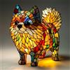 Introti Lampada a LED per Cani, Serie di Cani in Resina Maculata, Lampada da Tavolo a Tema di Cani Carini, Sculture di Animali, Luce Notturna Ambientale per la Decorazione della Camera da Letto e del