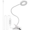 NIWWIN Lampade da lavoro,Lampade con pinza, lampada da tavolo regolabile, temperatura a 3 colori, alimentazione USB, lampada da scrivania, 48 LED da 7 Watt, supporto girevole a 360 gradi