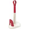 Ecoplast | Portarotolo da Cucina in Plastica, Porta Scottex Carta Cucina, Colore Bianco Perla & Rosso, Made in Italy