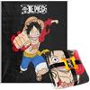 One Piece Coperta Pile - Plaid Divano 150x130cm - Coperta Letto Singolo Coperte Calde e Morbide - Anime Gadget Regalo per Ragazzi