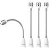DiCUNO E27 Portalampada 27.5CM Estensione, Adattatori E27, 6 Pezzi | Prolunga per presa lampada standard per plafoniere, lampade da terra e Illuminazione Interna