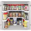 Générique Organizzatore di spezie estensibile a 2 livelli, supporto per scaffale da cucina impilabile, contenitore modulabile per barattoli e condimenti, bianco