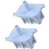 Zhanhai 2/4 filtri di ricambio per serbatoio dell'acqua pulita adatti per Roborock per Qrevo Edge per Q Revo Series per Qrevo Curv Robot Vacuum Base Station (2 pezzi)