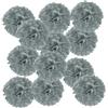 PATIKIL 15cm Pompon Carta Velina, 12Pz Fiori di Carta Pom Poms Decorativi Colorati per Matrimoni Addio Nubilato Compleanno Decorazioni Sfondo, Grigio