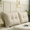 UWOBTN Cuscino da Lettura per Letto E Divano 60/70/90/100cm Cuscino Testata letto Grande Lettura Divano Cuscino Imbottito Supporto lombare Cuscini Rimovibile Schienale Cuscino da Parete(A1,70x55cm/27x21.6(1p