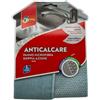 FEI FAN Panno Microfibra ANTICALCARE e Nylon, Doppia Azione. Rimuove Il Calcare Senza Graffiare, Assorbe e Lucida. Formato 25x25cm