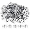 PATIKIL 12,5 mm Metallo candele Stoppino Sostenitore Tabs, 150pz candele Stoppino Base Stand per candele Creazione Fai-da-Te, Argento