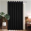 Joydeco Tende Oscurante per Interni 1 Pezzi L 140 x A 240 CM, Tenda Porta Termiche Isolante con Occhielli per Soggiorno e Camera da Letto Moderne, Nero