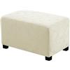 Ystyle Copri Pouf Quadrato Elasticizzato, XXS, Beige