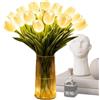 Zizhiou Luce Tulipani Radiante Romantica, 15 Pezzi Fiori Artificiali LED Lampeggianti, Lampada Notturna Ambientale Portatile, Decor Casa Soggiorno Camera Da , Tavolo Comodino Ufficio Regalo Festa Della
