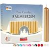 BRUBAKER 100 Confezione Confezione 100 Candele Albero Cera | Candele di Natale Piramide Candele Albero di Natale Candele - Oro