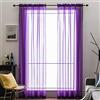 MIULEE Tende Trasparenti Con Passanti, Cammello, 140x280cm, 2 Pannelli
