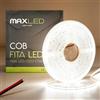 Maxled, Light is Led! Striscia LED COB 10M/32,80FT Bianco Naturale 4000K 320 LED/M 24V Autoadesiva CRI90+ Nastro Flessibile DIY Striscia Luminosa per Interni Cucina Decorazione