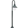 vidaXL Lampione da Giardino E27 120 cm Alluminio Verde Scuro