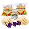 Tooludic 2 x 500 g di tortillas Real Messican con vegano, senza glutine, porta taco 19 x 3 x 4 cm e origano messicano, 20 g